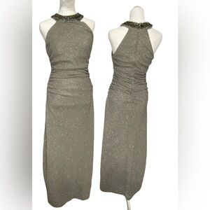 Cachet silver evening gown 4